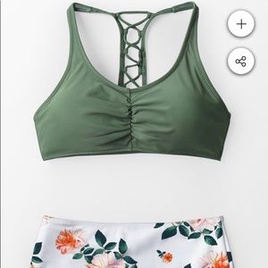 Cupshe high waist bikini size M. New with tags.